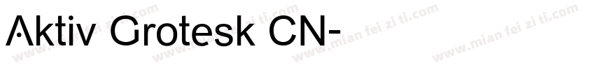 Aktiv Grotesk CN字体转换